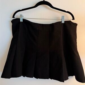 Zara Black Pleated Mini Skirt
